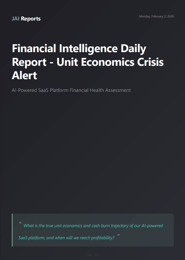 Finance Report Cover